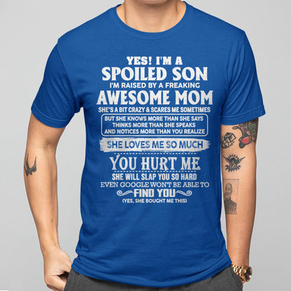 Awesome Mom - Perfect Gift For Your Spoiled Son From Mom - HNDS00 (SKU05-47-00)
