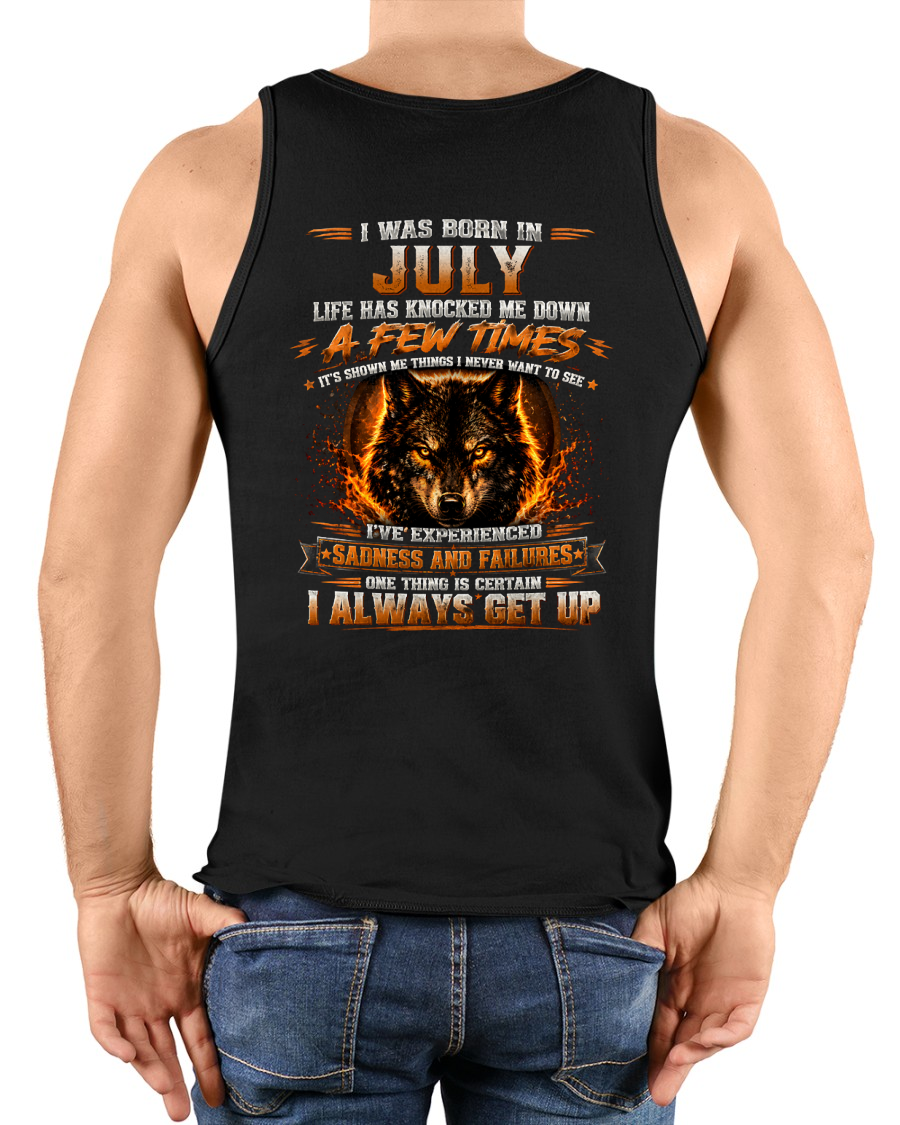 JULY – LIFE HAS KNOCKED ME DOWN – WOLF T-SHIRT FOR MEN - MTNN07 (SKU2607-331-07)