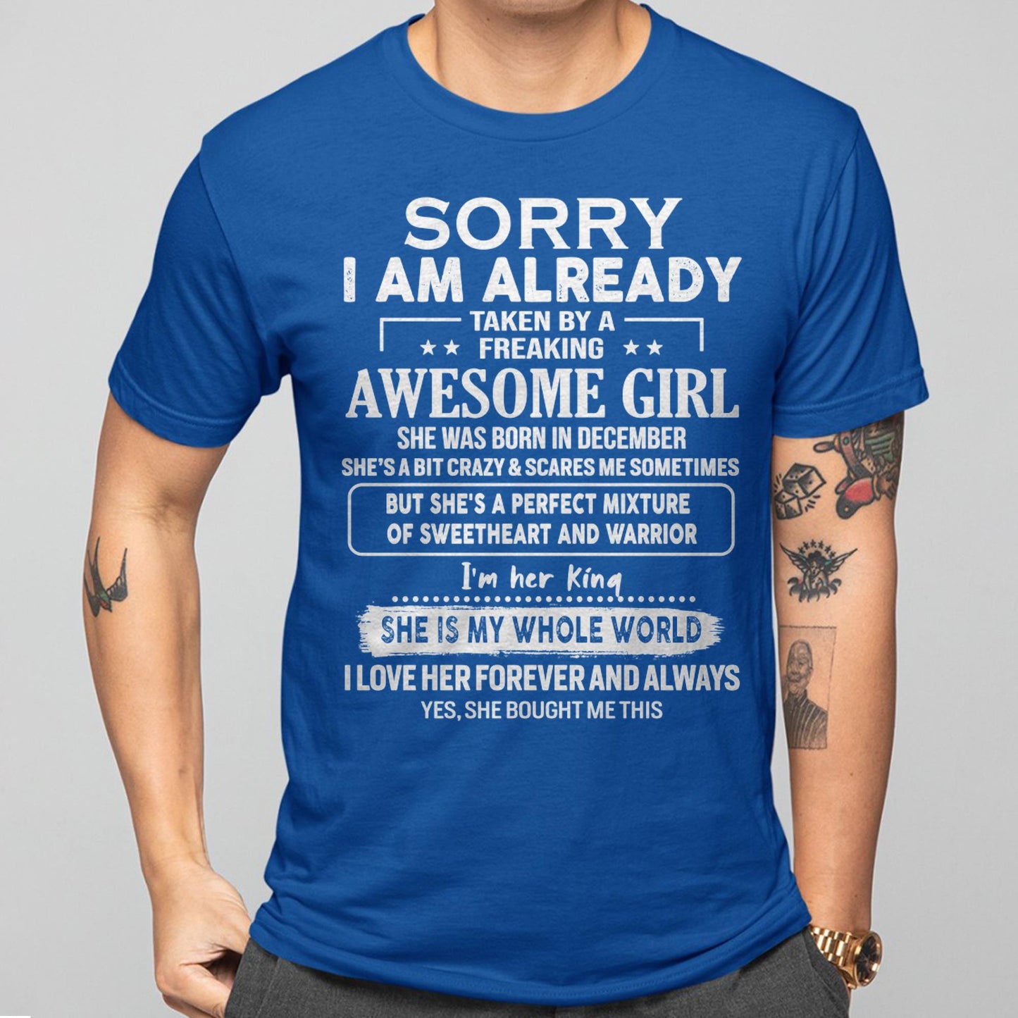 December - Awesome Girl - Perfect Gift For Your Boyfriend, Husband From Wife - MTNN12 (SKU04-86MT-12)