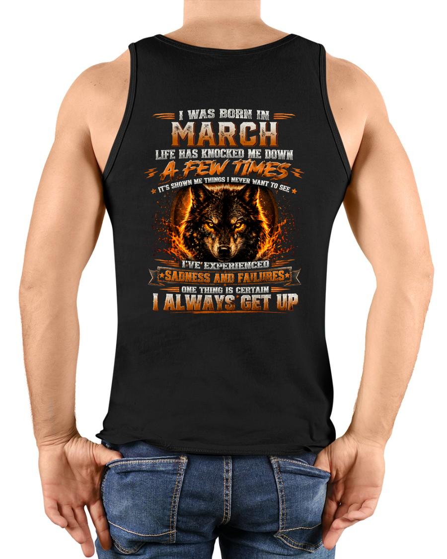 MARCH – LIFE HAS KNOCKED ME DOWN – WOLF T-SHIRT FOR MEN - MTNN03 (SKU2607-331-03)