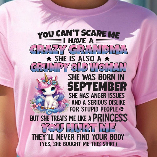 SEPTEMBER - YOU CAN'T SCARE ME - GIFT FROM GRANDMA - HNDS09 (SKU09-106-09)