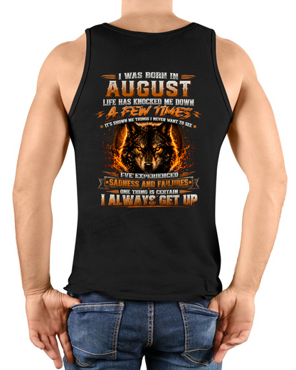 AUGUST – LIFE HAS KNOCKED ME DOWN – WOLF T-SHIRT FOR MEN - MTNN08 (SKU2607-331-08)