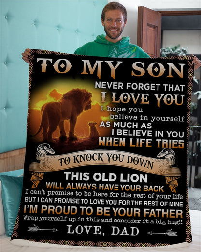 Special Gift For Your Son Blanket - From Dad