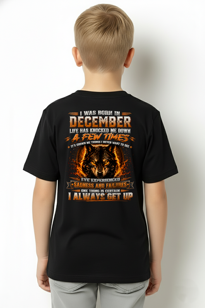 DECEMBER – LIFE HAS KNOCKED ME DOWN – WOLF T-SHIRT FOR MEN - MTNN12 (SKU2607-331-12)