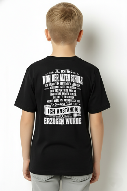 SEPTEMBER - VON DER ALTEN SCHULE MIT GUTEN MANIEREN – T-SHIRT FÜR HERREN - MTNN09 (SKU2606-129-09)