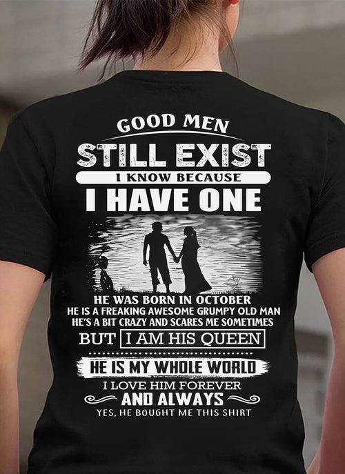 OCTOBER - GOOD MEN STILL EXIST - PERFECT GIFT FROM HUSBAND, BOYFRIEND - MTNN10 (SKU2607-180-10)