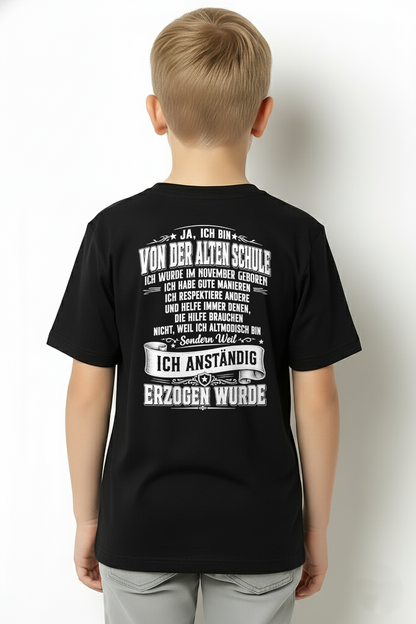 NOVEMBER - VON DER ALTEN SCHULE MIT GUTEN MANIEREN – T-SHIRT FÜR HERREN - MTNN11 (SKU2606-129-11)