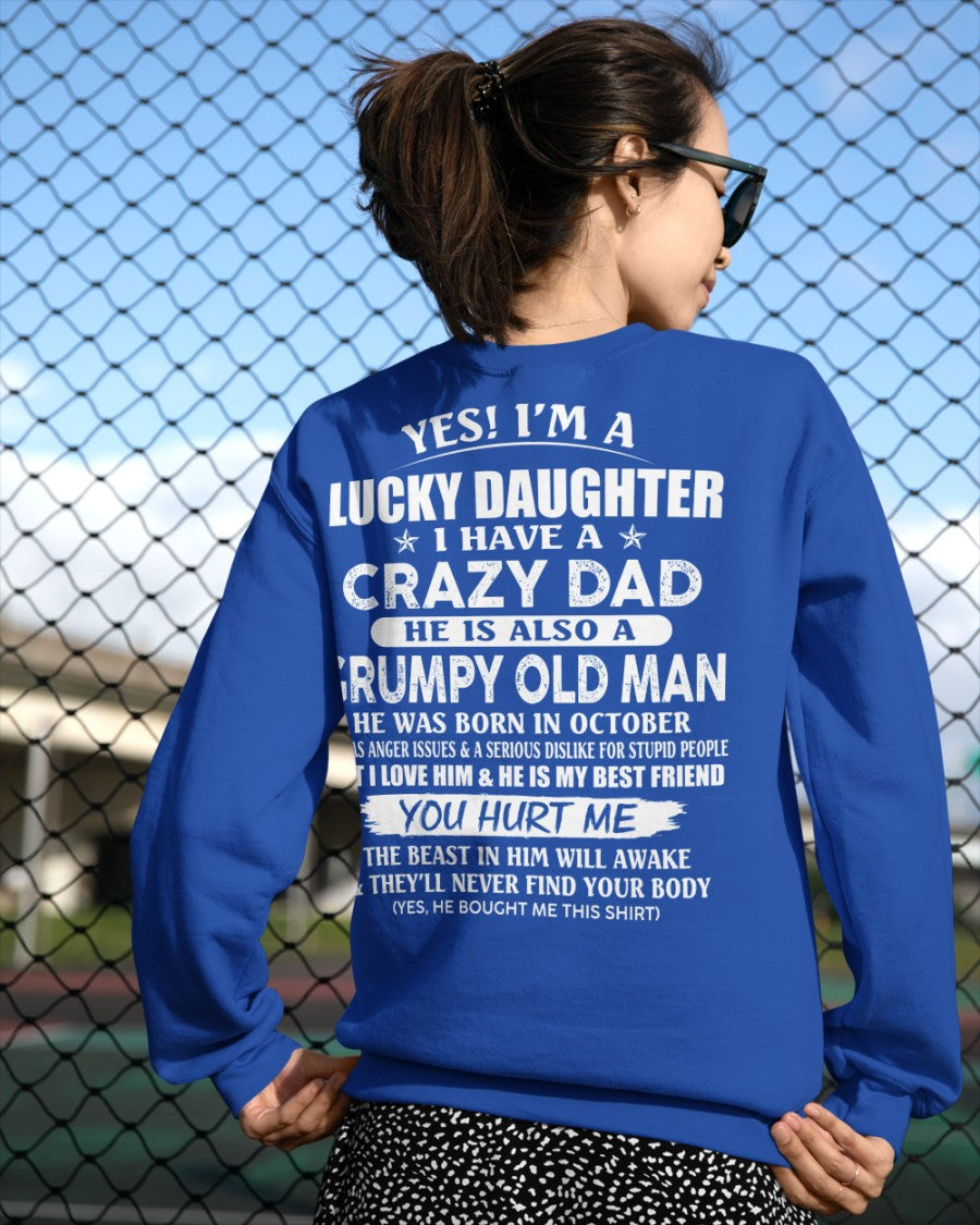 October - Awesome Grumpy Old Dad - Special gift for your daughter From Dad - MTNN10 (SKU10-50-10)
