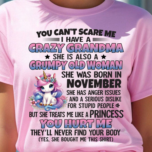 NOVEMBER - YOU CAN'T SCARE ME - GIFT FROM GRANDMA - HNDS11 (SKU09-106-11)