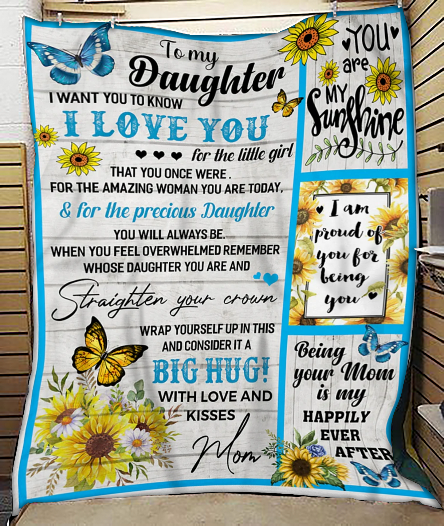 To My Dear Daughter Blanket – Soft as Love, From Mom