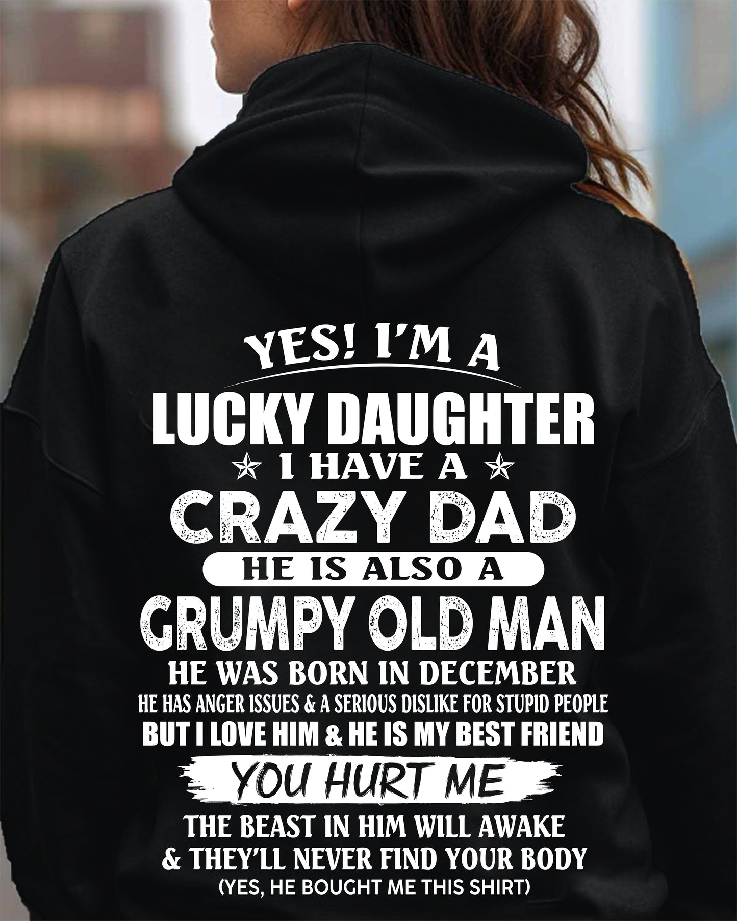 December - Awesome Grumpy Old Dad - Special gift for your daughter From Dad - MTNN12 (SKU10-50-12)