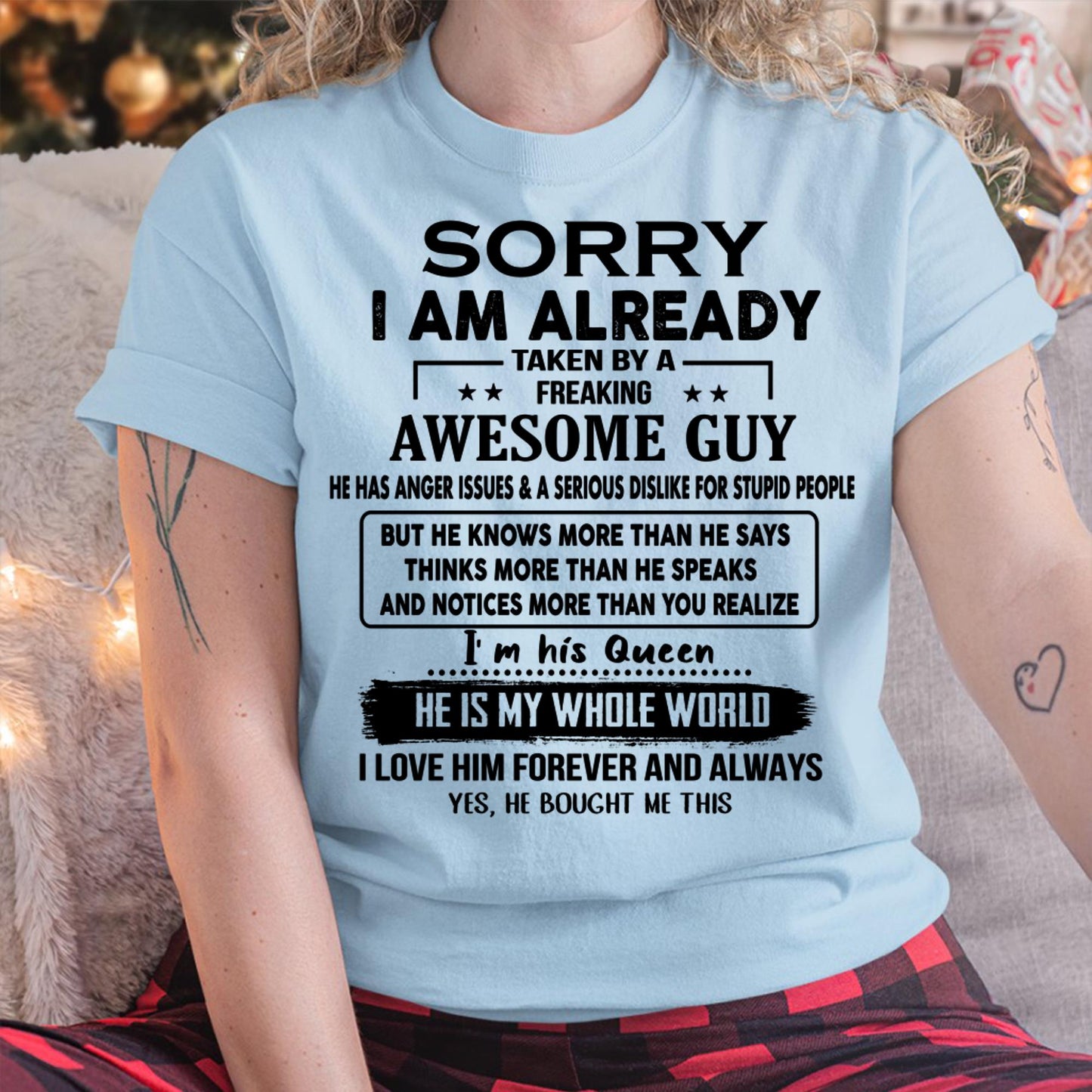 Awesome Guy - Perfect gift for your girlfriend or wife from husband - HNDS00 (SKUT08-11-00)