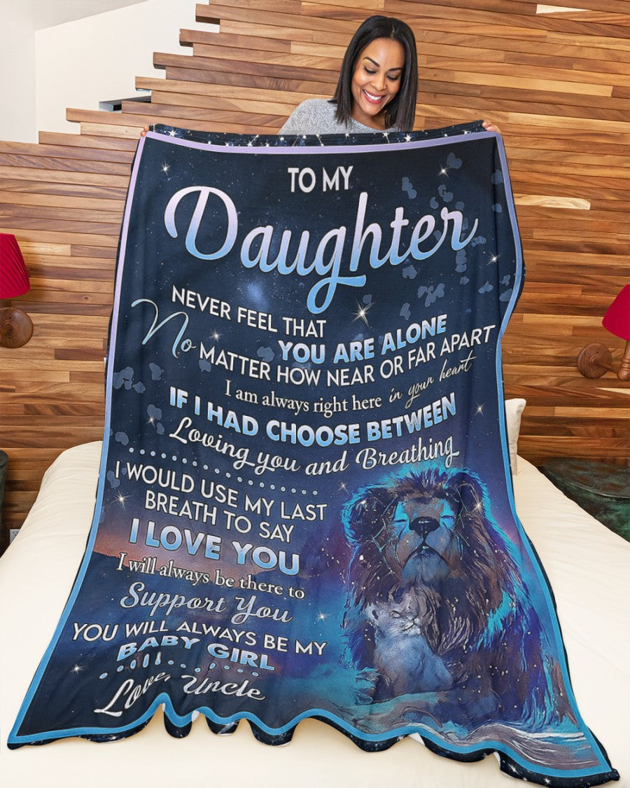 Special Gift For Your Daughter Blanket - From Uncle