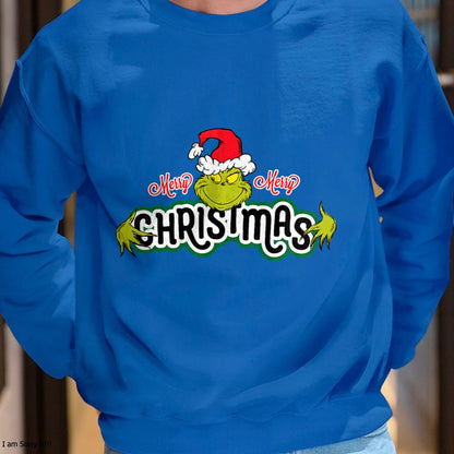 Dr. Seuss Grinch Hugs Christmas Short Sleeve T-shirt - Christmas Unisex T-Shirt/Hoodie/Sweatshirt - HNDS00