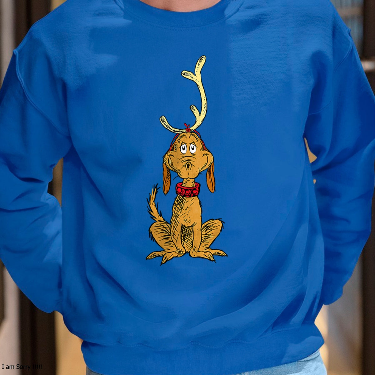 Dr. Seuss mens Classic Dr Seuss Reindeer Max T shirt, Black, Small US - Christmas Unisex T-Shirt/Hoodie/Sweatshirt - HNDS00