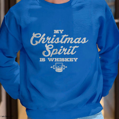 Funny Christmas Drinking Shirt Whiskey Liquor Drinker Saying T-Shirt - Christmas Unisex T-Shirt/Hoodie/Sweatshirt - HNDS00