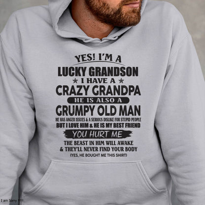 LUCKY GRANDSON OF CRAZY GRANDPA -  PERFECT GIFT FROM GRANDPA - MTNN00 (SKU12-145-00)