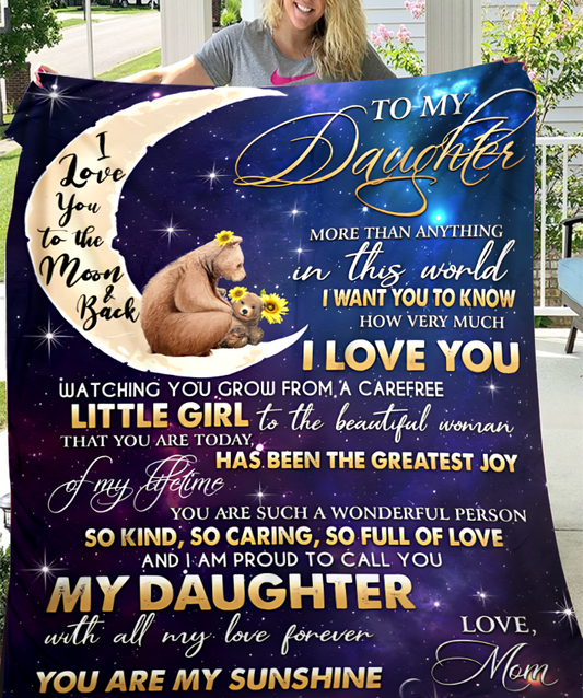 For My Precious Daughter Blanket – Hugs From Mom