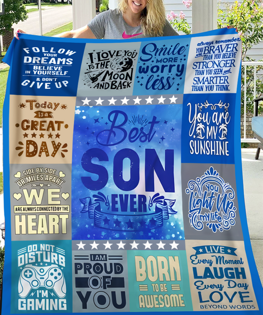 To My Son Blanket – Carries All My Love From Dad