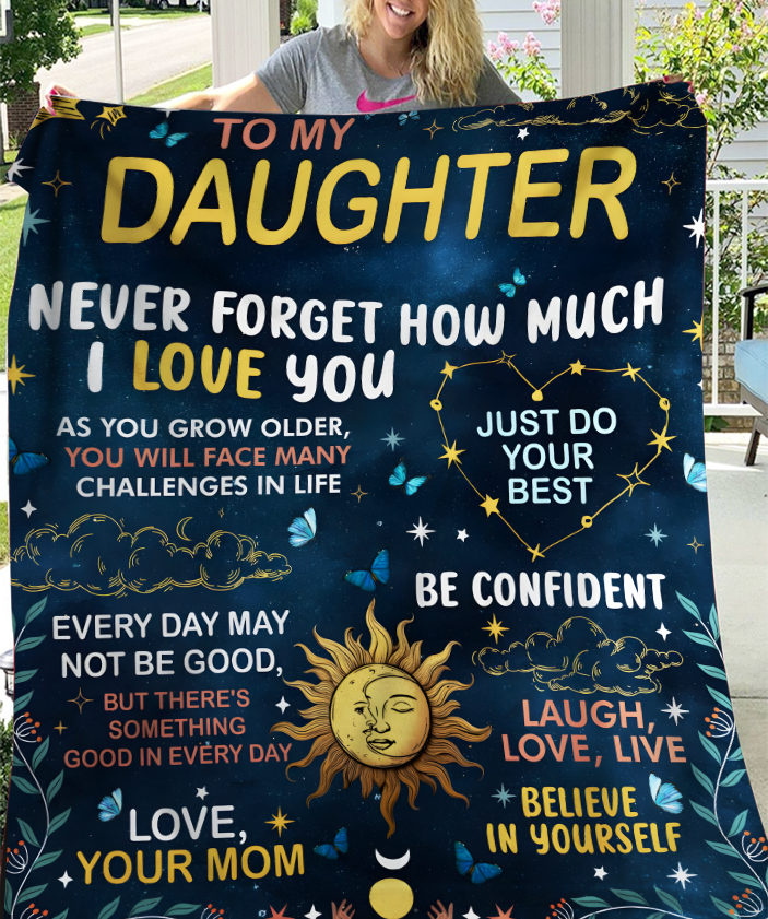 For My Daughter Blanket – Forever Love From Mom (SKUB12-180)