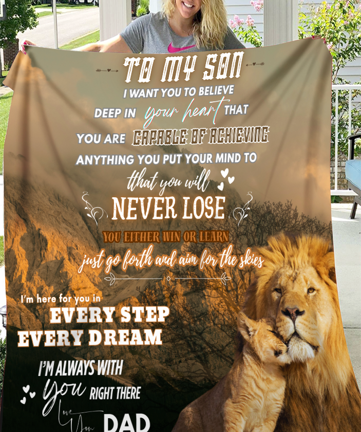 Cozy Love Blanket for My Son – Warm Embrace from Dad
