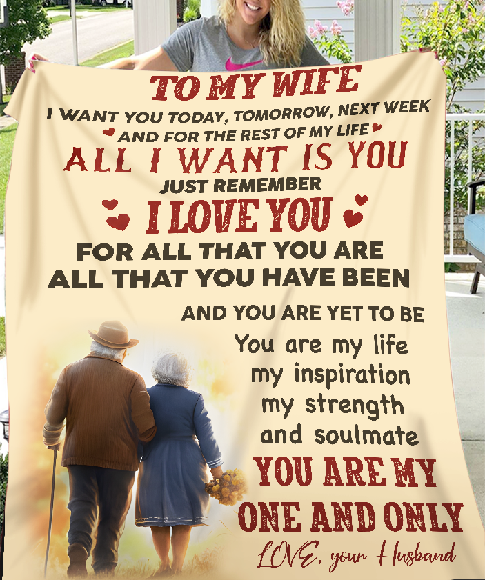 Special Gift For Wife Blanket - From Husband (SKU26B-0191)