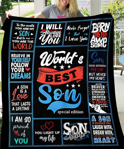 To My Son Blanket – Wrapped in Care, Warmth, and Love from Dad