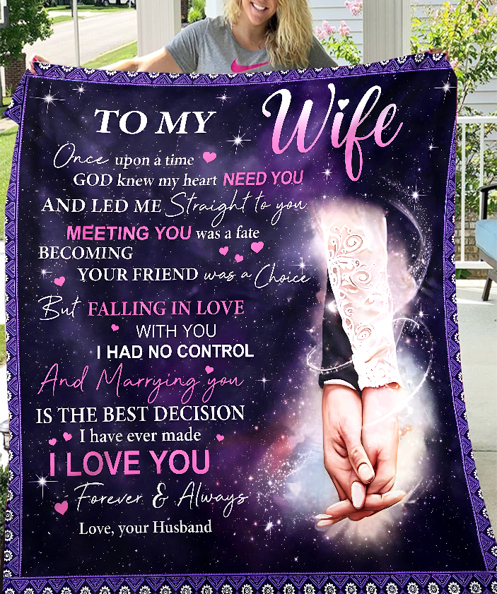 Special Gift For Wife Blanket - From Husband (SKU26B-01179)