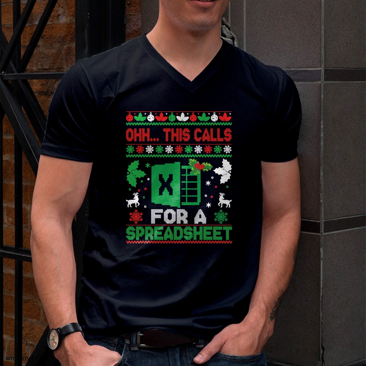 Oh this calls for a Spreadsheet Christmas sweater Excel Sweatshirt - Christmas Unisex T-Shirt/Hoodie/Sweatshirt - HNDS00