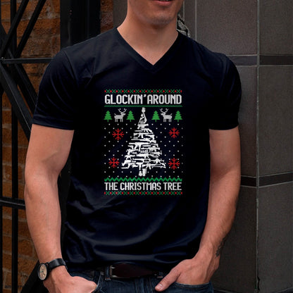 Funny Guns Ugly Christmas Sweaters for Gun Lovers Men Women T-Shirt - Christmas Unisex T-Shirt/Hoodie/Sweatshirt - HNDS00