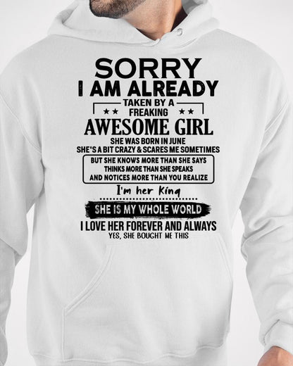June - Awesome Girl born in June - Special gift for your boyfriend - From Wife MTNN06 (SKU.AT16)