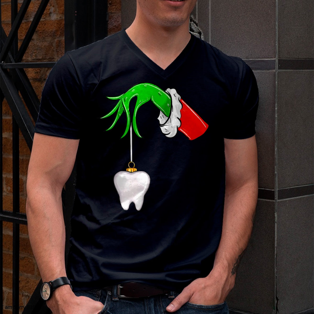 Christmas Tooth Dentist Dental Assistant Teeth Xmas Pajamas T-Shirt - Christmas Unisex T-Shirt/Hoodie/Sweatshirt - HNDS00