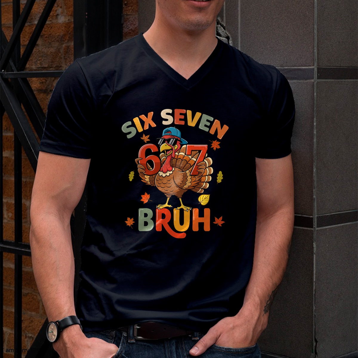 6 7 Thanksgiving Shirts Men Boys Funny Turkey Meme Six Seven T-Shirt - Christmas Unisex T-Shirt/Hoodie/Sweatshirt - HNDS00
