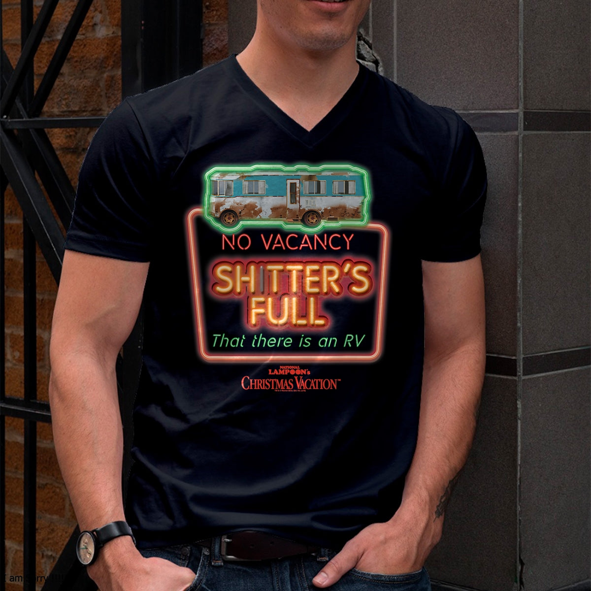 Christmas Vacation No Vacancy Shtter's Full Christmas T-Shirt - Christmas Unisex T-Shirt/Hoodie/Sweatshirt - HNDS00