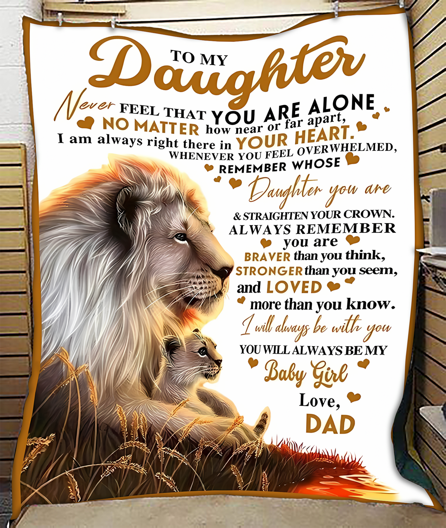 Special Gift For Your Daughter Blanket - From Dad02