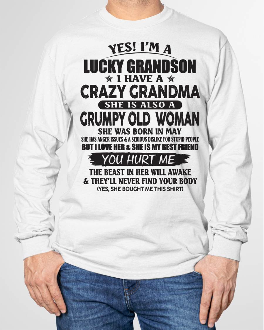 MAY - LUCKY GRANDSON OF CRAZY GRANDMA -  FROM GRANDMA - HNDS05 (SKU10-173-05)