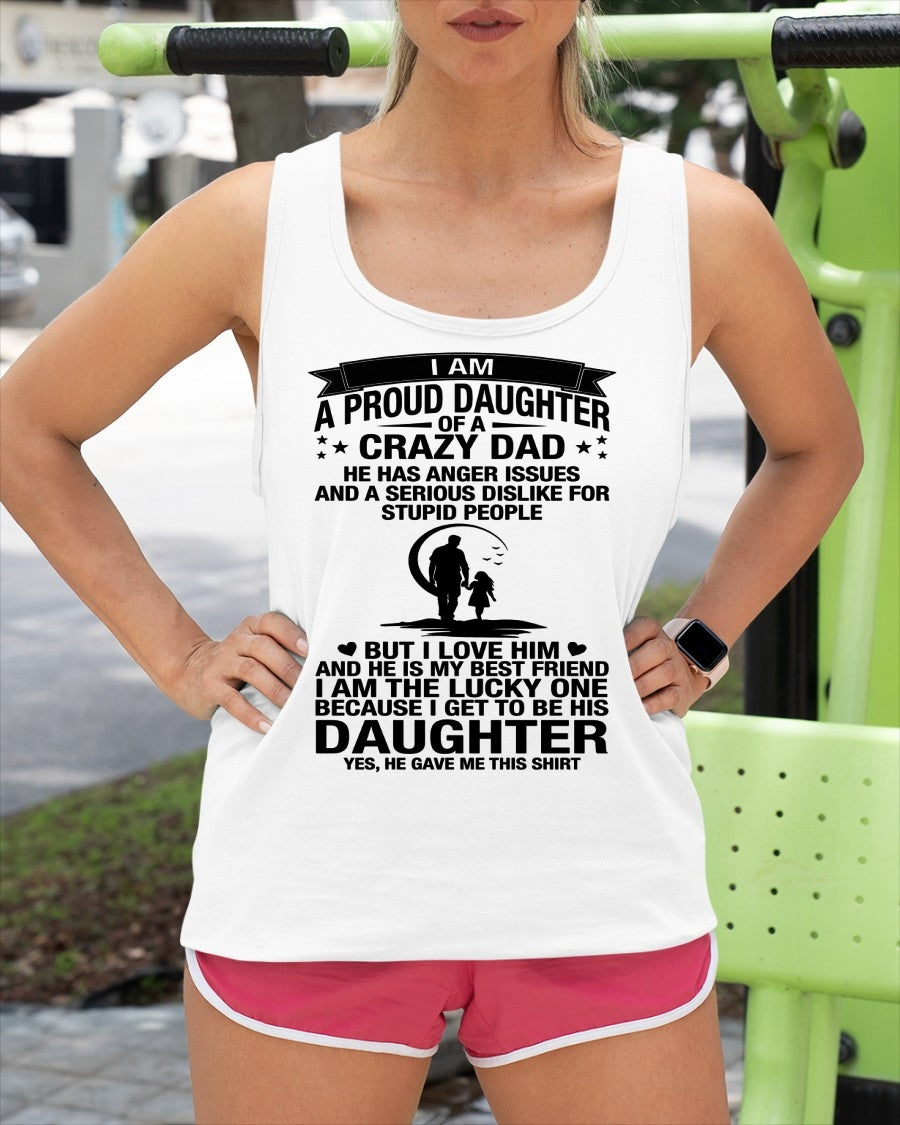 I'M A LUCKY DAUGHTER, DAD IS MY BEST FRIEND - SPECIAL EDITION FOR FATHER'S DAY - GIFT FROM DAD TO DAUGHTER BIRTHDAY MONTH T-SHIRT/HOODIE/SWEATSHIRT FOR GIRL/WOMAN  - HNDS00