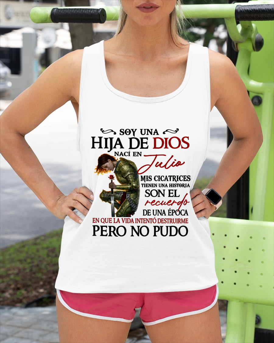 July – Daughter Of God – My Scars Have A Story – T-Shirt For Women - MTNN07 (SKU2605-189-07)