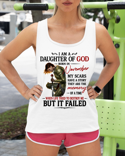 November – Daughter Of God – T-Shirt For Women - MTNN11 (SKU2605-221-11)