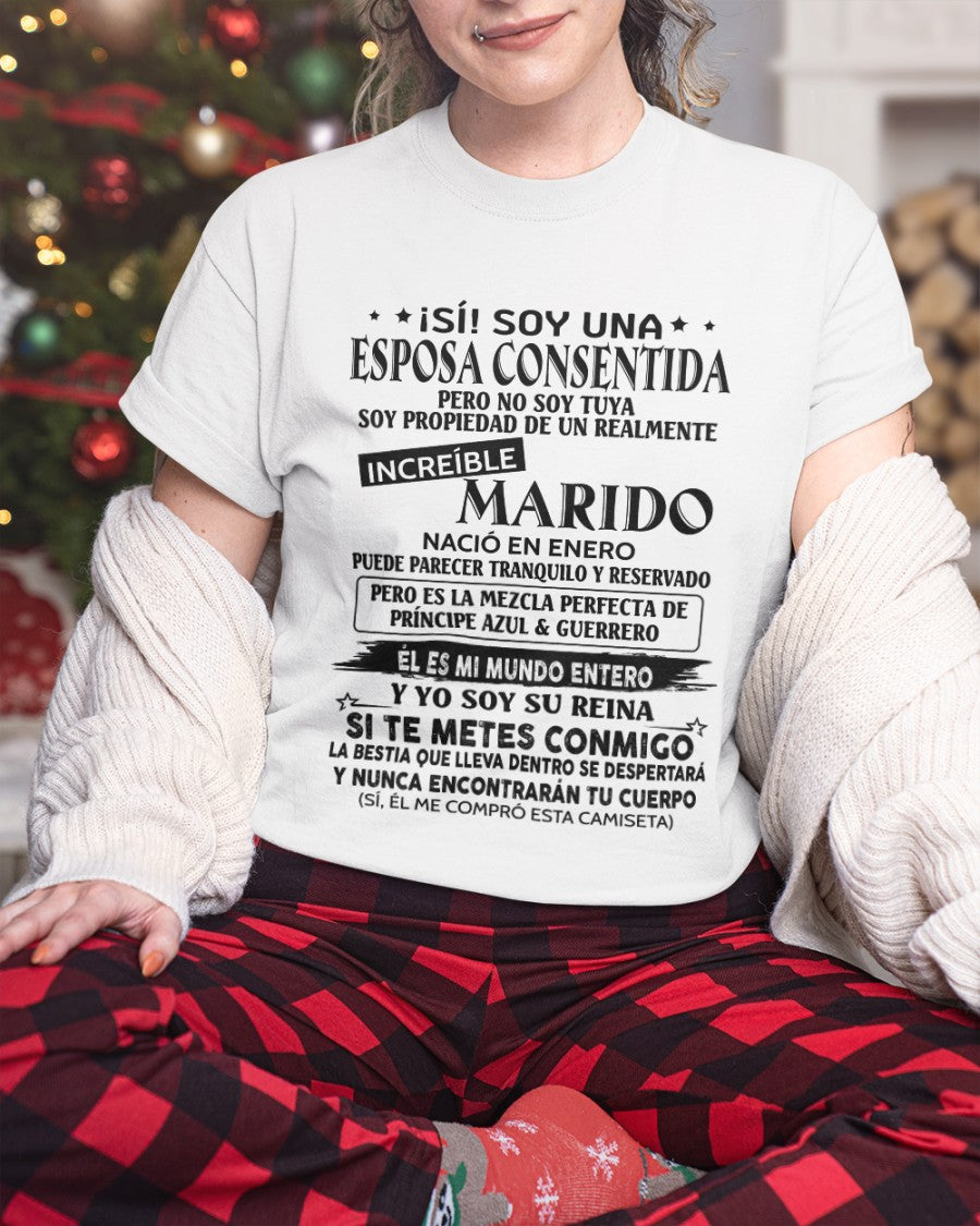 Enero - Esposo nacido en enero - Regalo especial para Esposa - T01 (Sku.TbnA3)