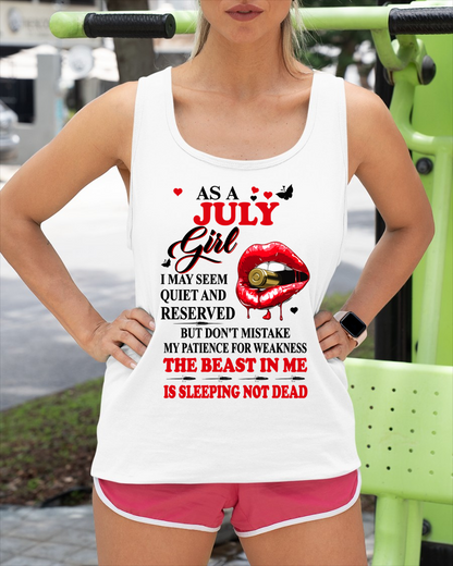 JULY GIRL – DON'T MISTAKE MY PATIENCE FOR WEAKNESS – T-SHIRT FOR WOMEN – MTNN07 (SKU2607-204-07)