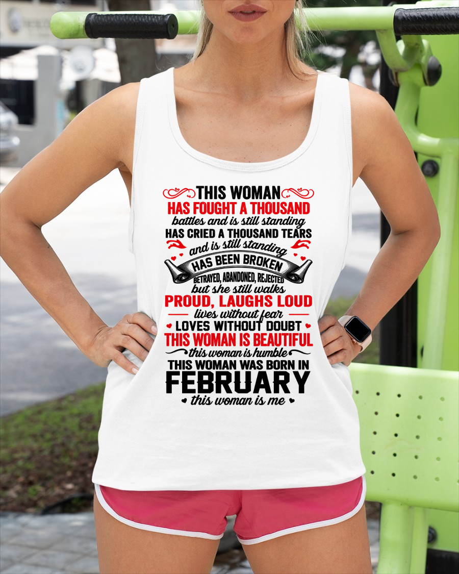 FEBRUARY WOMEN – BEAUTIFUL, STRONG & UNBREAKABLE – T-SHIRT FOR WOMEN – MTNN02 (SKU2609-253-02)