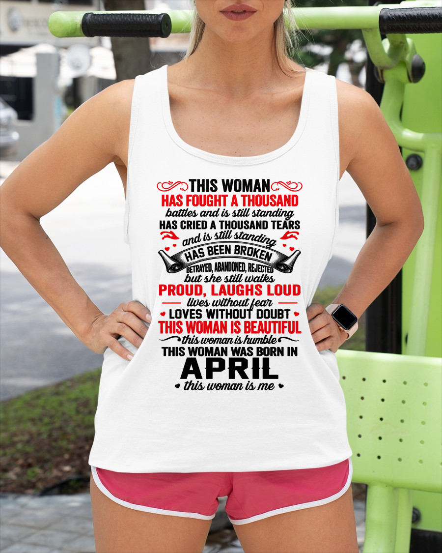 APRIL WOMEN – BEAUTIFUL, STRONG & UNBREAKABLE – T-SHIRT FOR WOMEN – MTNN04 (SKU2609-253-04)