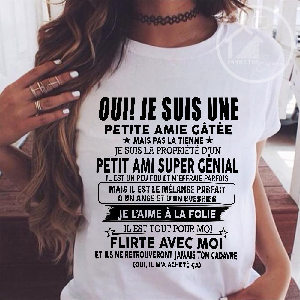 UN T-SHIRT MAGNIFIQUE POUR VOTRE FEMME - CADEAU DE LA PART DE SON MARI - frMTNN00 (SKUUP-05)