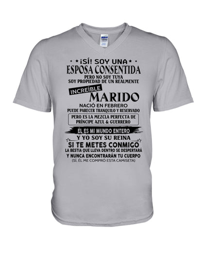 Febrero - Esposo nacido en febrero - Regalo especial para Esposa - T02 (Sku.TbnA3)