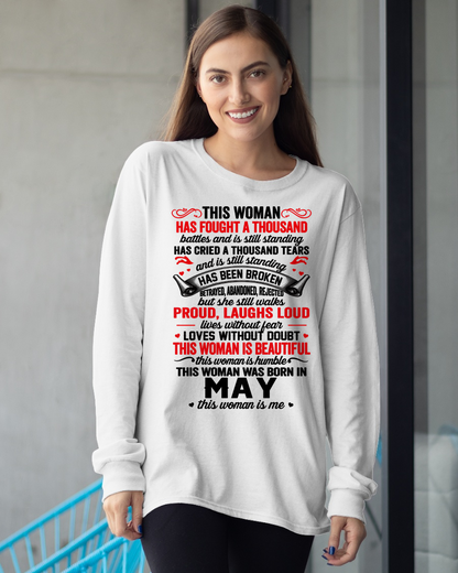 MAY WOMEN – BEAUTIFUL, STRONG & UNBREAKABLE – T-SHIRT FOR WOMEN – MTNN05 (SKU2609-253-05)