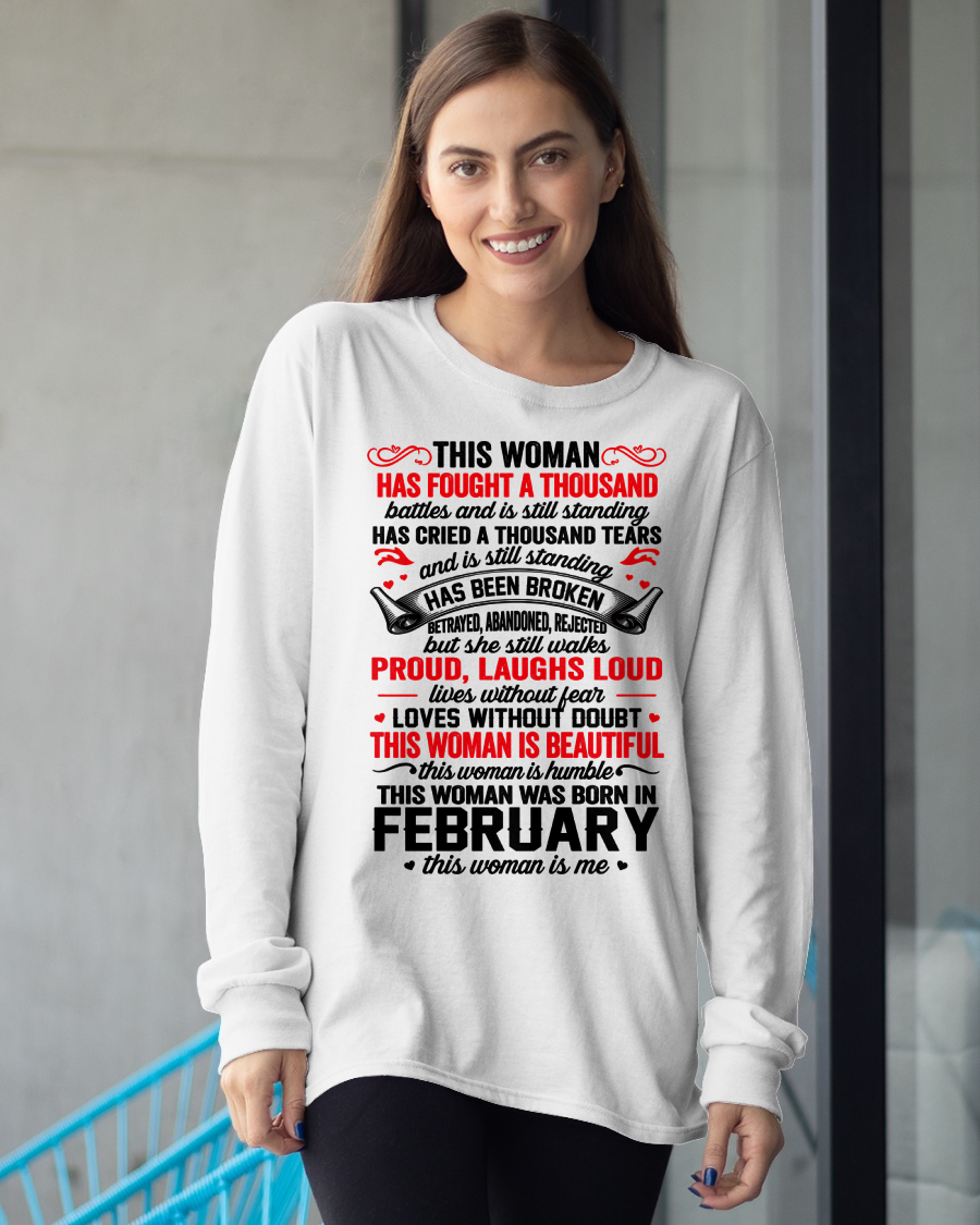 FEBRUARY WOMEN – BEAUTIFUL, STRONG & UNBREAKABLE – T-SHIRT FOR WOMEN – MTNN02 (SKU2609-253-02)