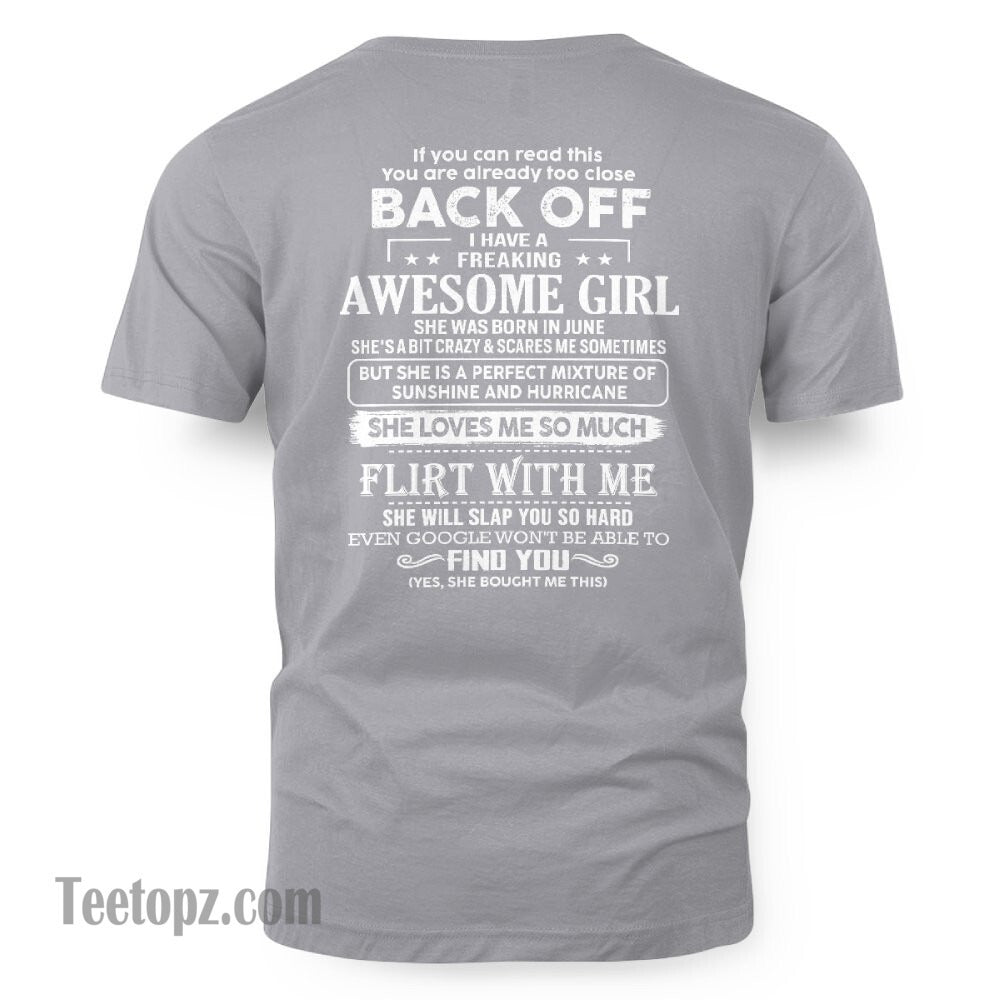 June ��� Awesome Girlfriend Born In June ��� Special gift for your Boyfriend ��� From Wife MTNN06 (SKU06-17-06)