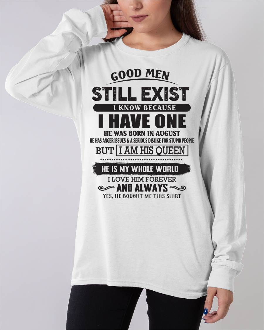 August - Good Men Still Exist - Perfect Gift For Girlfriend, Wife From Husband - HNDS08 (SKU07-166-08)