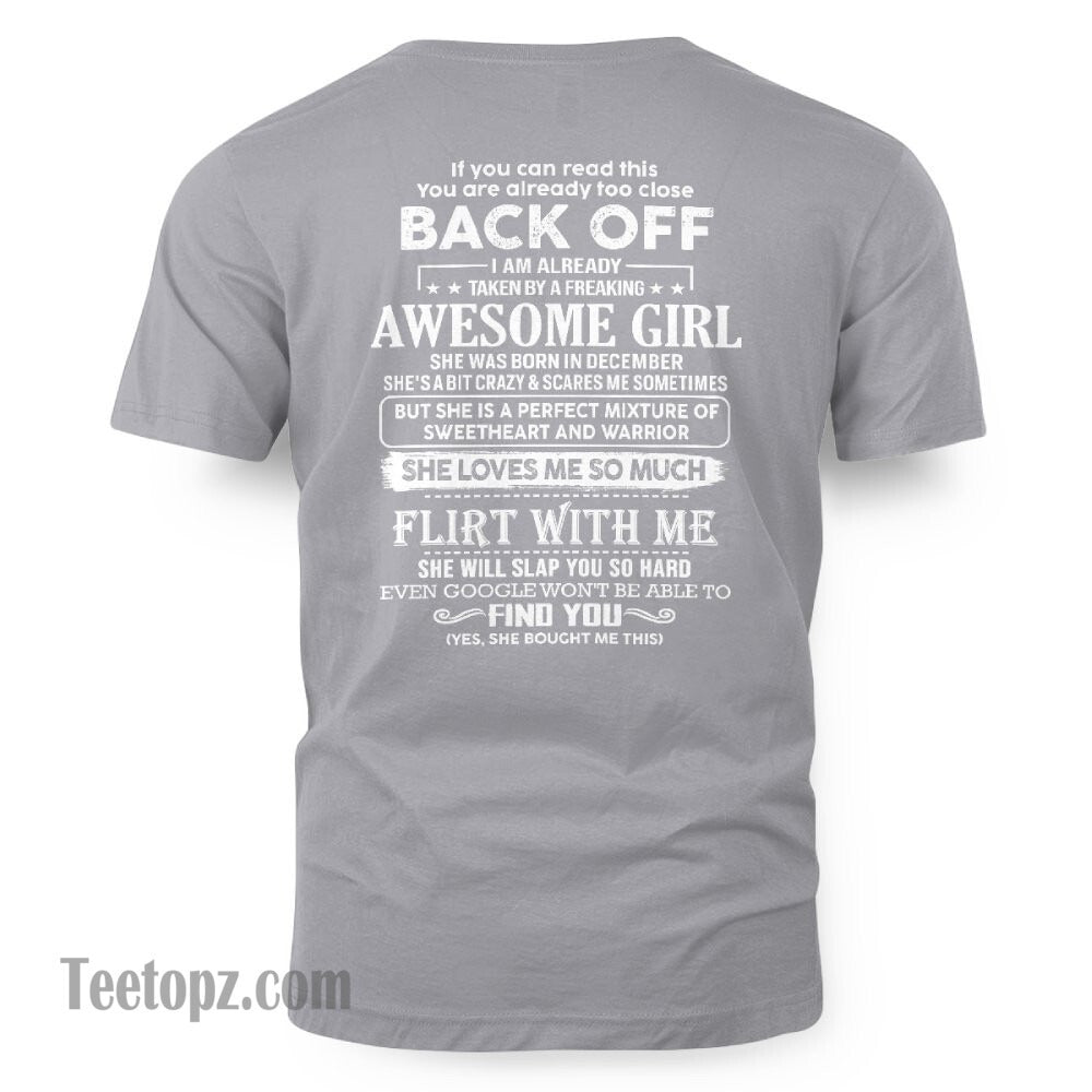 December ��� Awesome Girlfriend Born In December ��� Special gift for your Boyfriend ��� From Wife MTNN12 (SKU06-25-12)